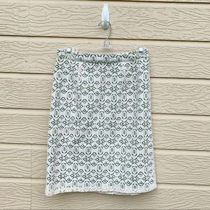 Anthropologie Edme & Esyllte lace pencil skirt